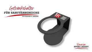 Getränkehalter für Toilettenbereiche in Konzertarenen